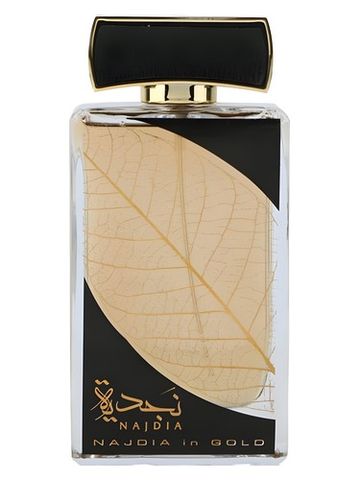 Lattafa Perfumes Najdia in Gold fragrance bottle