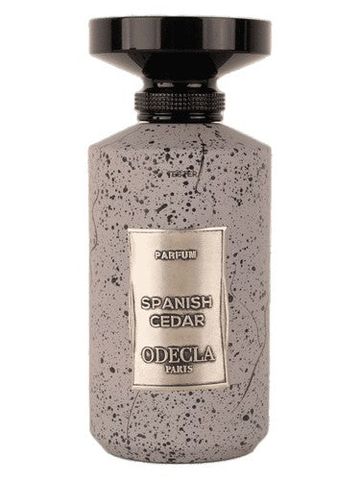 Odecla Spanish Cedar fragrance bottle