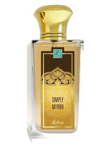 LaBron Simply Myrrh fragrance bottle