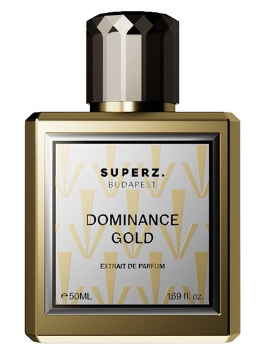 Superz. Dominance Gold fragrance bottle
