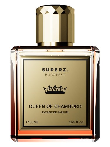 Superz. Queen of Chambord fragrance bottle