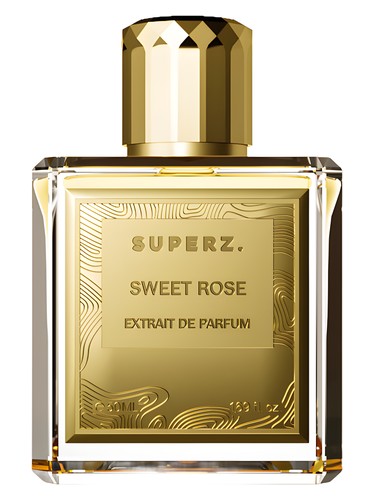 Superz. Sweet Rose fragrance bottle