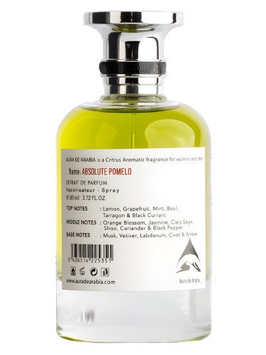 Aura de Arabia Absolute Pomelo fragrance bottle