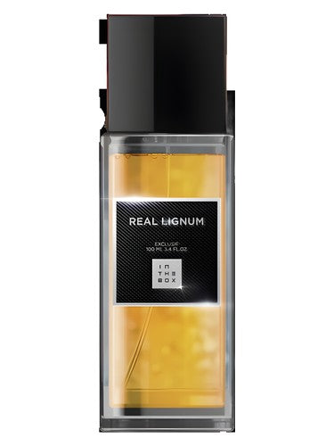 In The Box Real Lignum fragrance bottle
