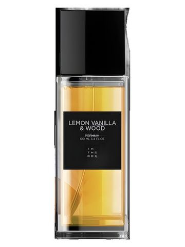In The Box Lemon Vanilla & Wood fragrance bottle