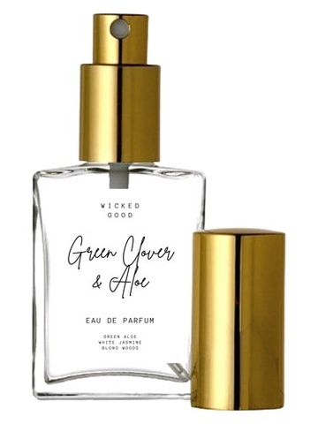 Wicked Good Green Clover & Aloe fragrance bottle