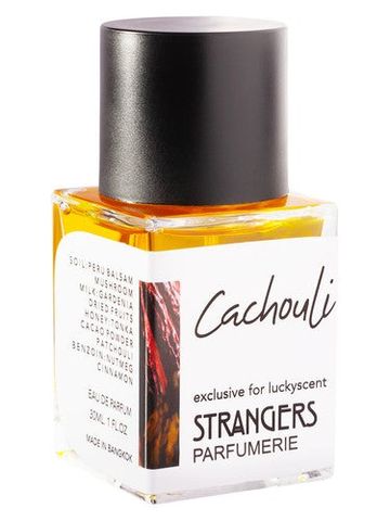 Strangers Parfumerie Cachouli fragrance bottle