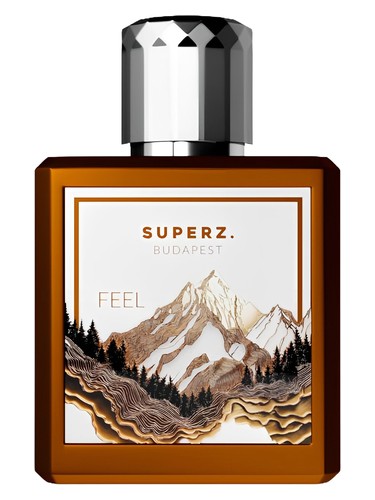 Superz. Feel fragrance bottle