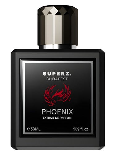 Superz. Phoenix fragrance bottle