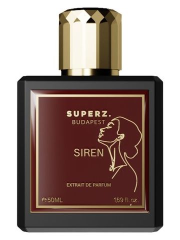 Superz. Siren fragrance bottle