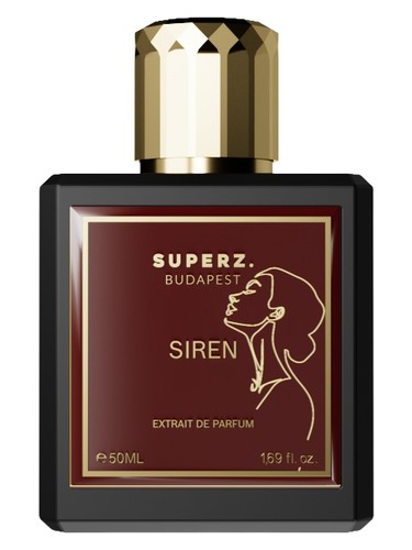 Superz. Siren fragrance bottle