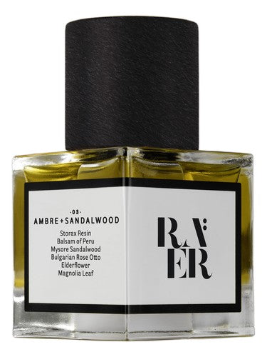 RAER Scents Accord No. 03: Ambre + Sandalwood fragrance bottle
