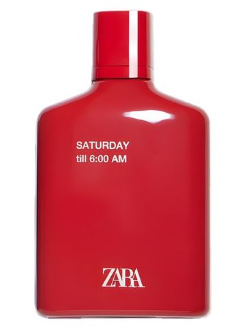 Zara Saturday till 6-00 AM fragrance bottle