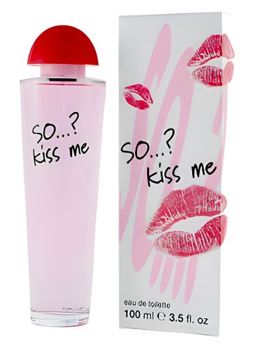 So So…? Kiss me fragrance bottle