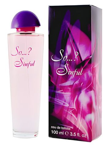So So...? Sinful fragrance bottle