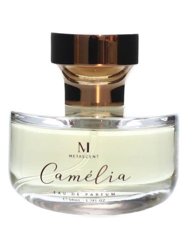 MetaScent Camelia fragrance bottle