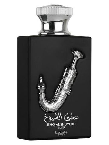 Lattafa Perfumes Ishq Al Shuyukh Silver fragrance bottle