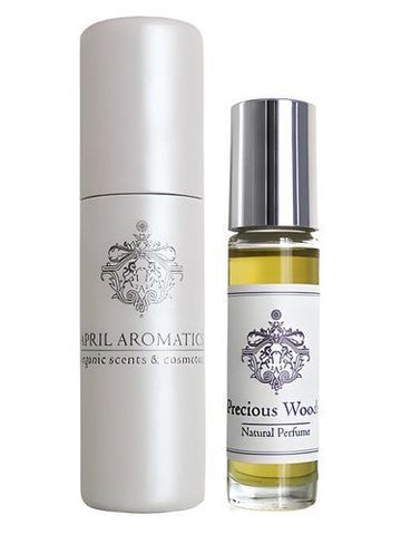 April Aromatics Precious Woods Oil Perfume fragrance bottle