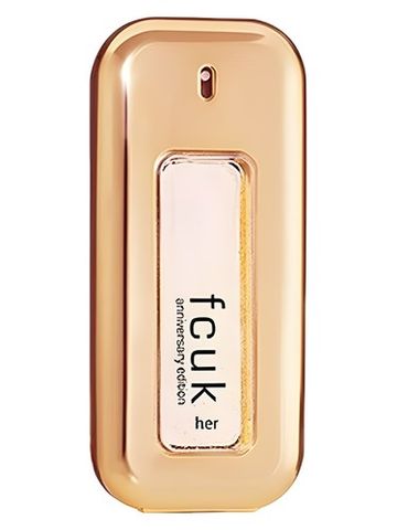 FCUK Anniversary Edition fragrance bottle