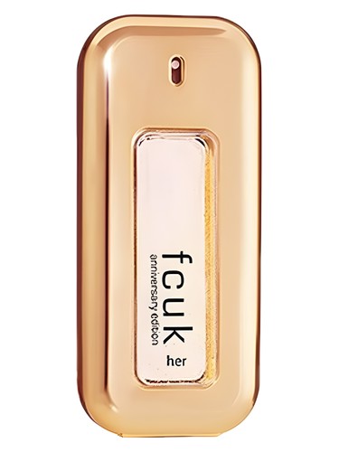 FCUK Anniversary Edition fragrance bottle