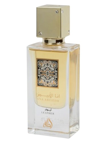 Lattafa Perfumes Ana Abiyedh Leather fragrance bottle