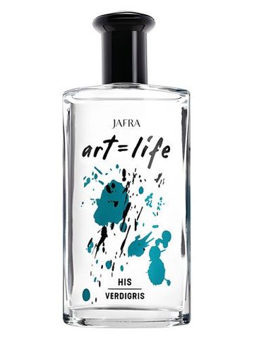 JAFRA Art = Life His Verdigris fragrance bottle