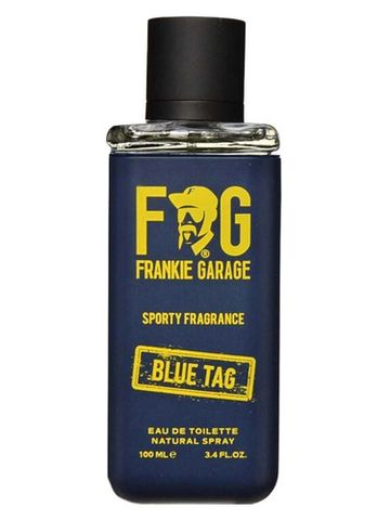 Frankie Garage Sporty Fragrance Blue Tag fragrance bottle