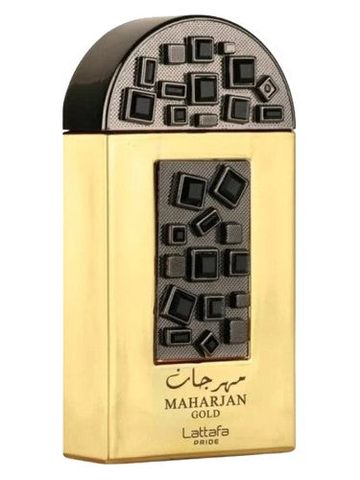 Lattafa Perfumes Maharjan Gold fragrance bottle