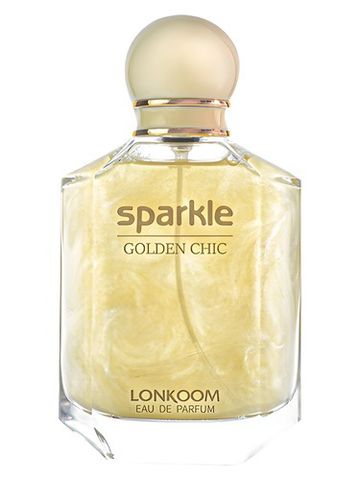 Lonkoom Parfum Sparkle Golden Chic fragrance bottle