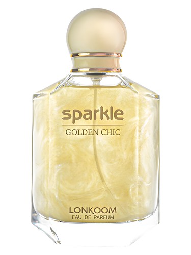 Lonkoom Parfum Sparkle Golden Chic fragrance bottle