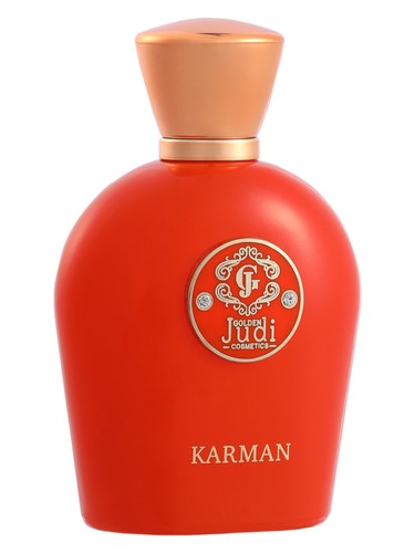 Golden Judi Karman fragrance bottle