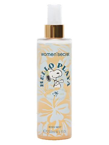 Women Secret Hello Playa Snoopy fragrance bottle