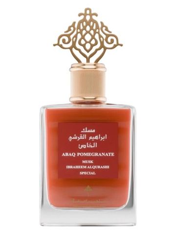 Ibraheem AlQurashi Abaq Pomegranate Musk fragrance bottle