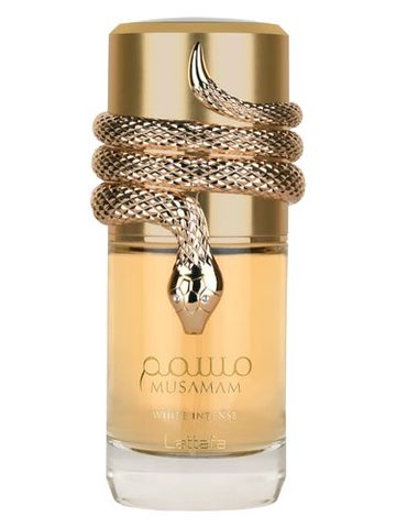 Lattafa Perfumes Musamam White Intense fragrance bottle
