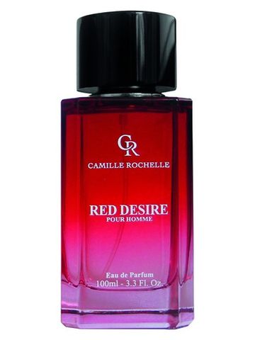 Camille Rochelle Red Desire Pour Homme fragrance bottle