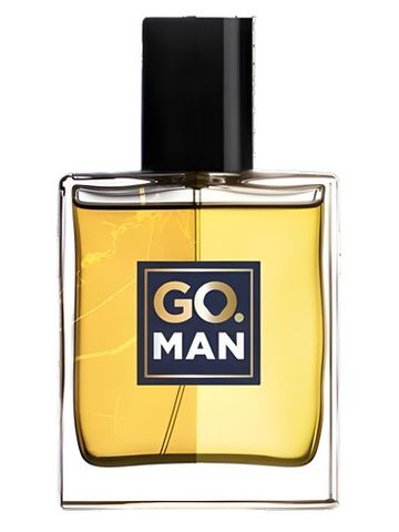 GO. GO. Man fragrance bottle