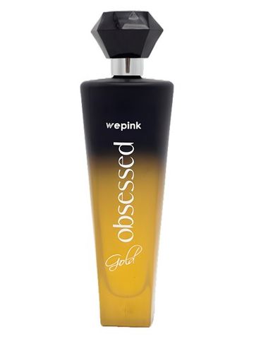 We Pink Obsessed Gold fragrance bottle