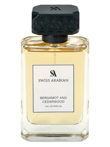 Swiss Arabian Bergamot and Cedarwood fragrance bottle