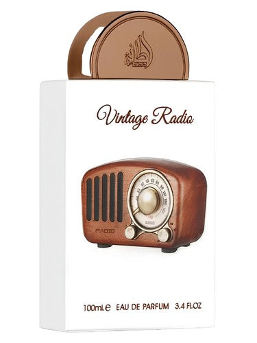 Lattafa Perfumes Vintage Radio fragrance bottle