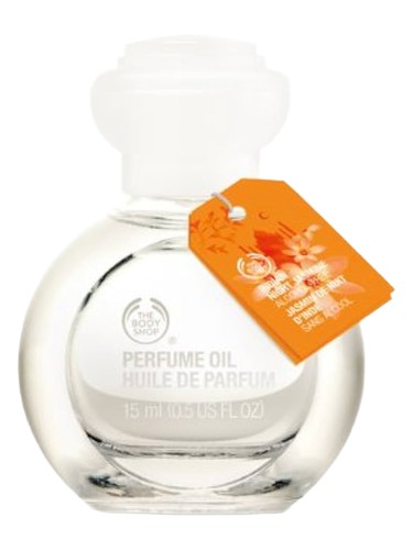The Body Shop Indian Night Jasmine Perfume Oil fragrance bottle