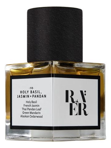 RAER Scents Accord No. 10: Holy Basil, Jasmin + Pandan fragrance bottle