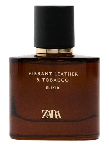 Zara Vibrant Leather & Tobacco Elixir fragrance bottle
