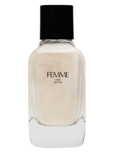 Zara Femme Glitter fragrance bottle