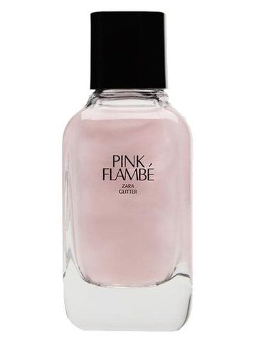 Zara Pink Flambe Glitter fragrance bottle