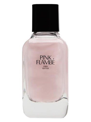 Zara Pink Flambe Glitter fragrance bottle