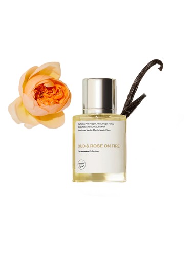 Dossier Oud & Rose on Fire fragrance bottle
