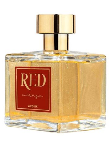 We Pink Red Mirage fragrance bottle
