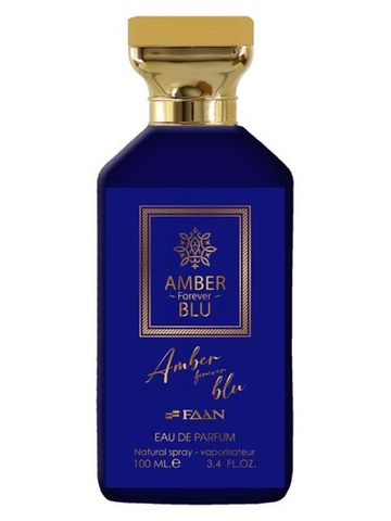 FAAN Amber Forever Blu fragrance bottle