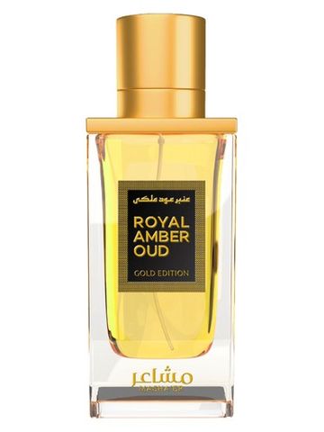 Mashaer Royal Amber Oud Gold Edition fragrance bottle