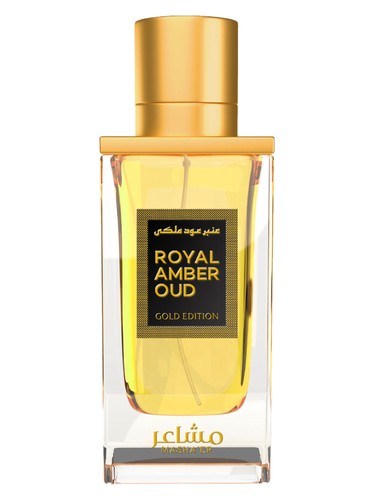 Mashaer Royal Amber Oud Gold Edition fragrance bottle